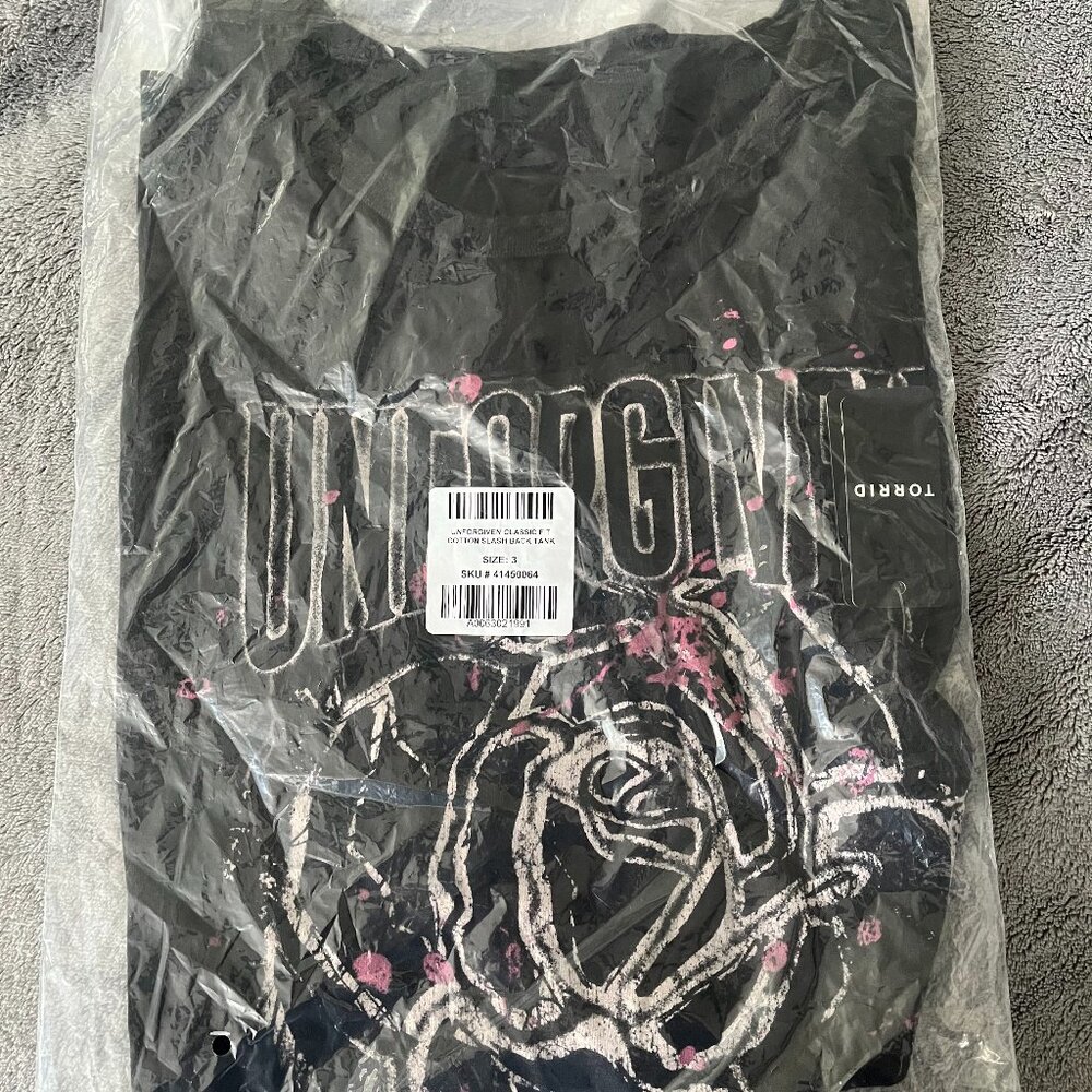 Black Cotton Slash Back Tank Top